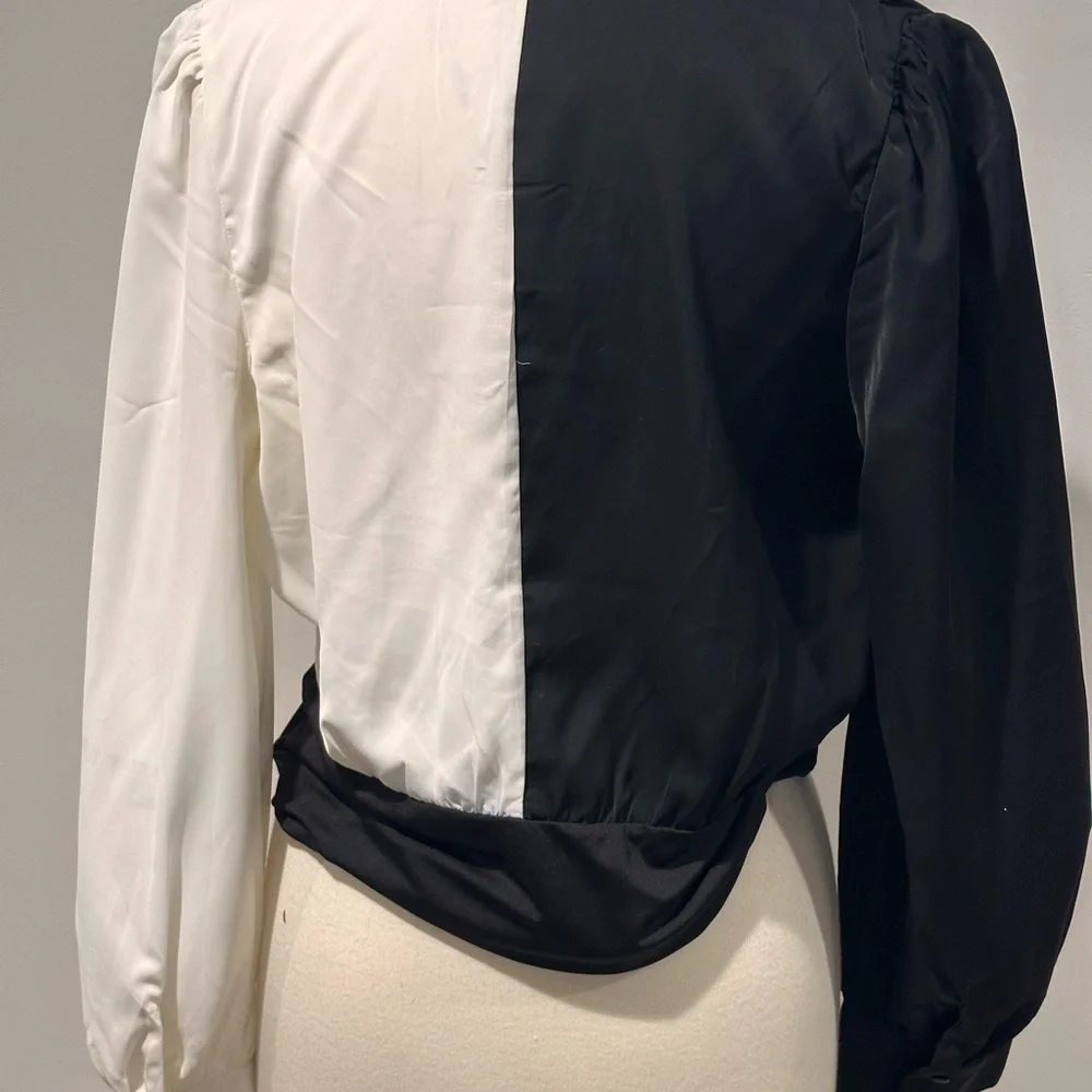 Fashion Nova Black and White Bodysuit - Picture 2 of 4